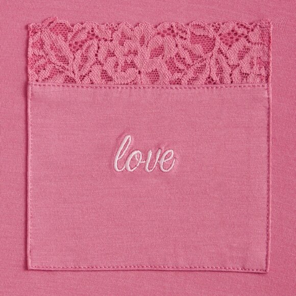 #5 State of Day Women's Collared Knit Pajama Set Berry Breeze - Picture 2 of 3